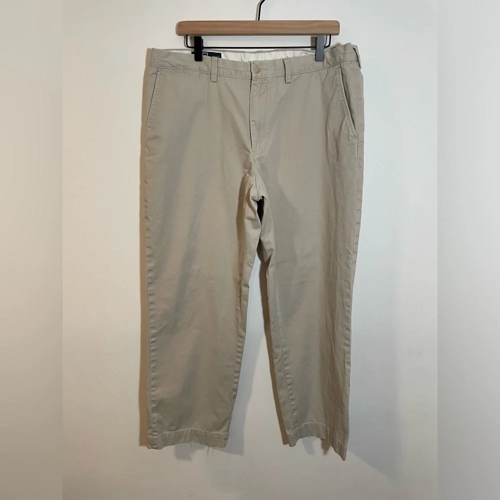 Vintage Polo Ralph Lauren Preston Pant Men’s 38x30 Tan Khaki Preppy Chino